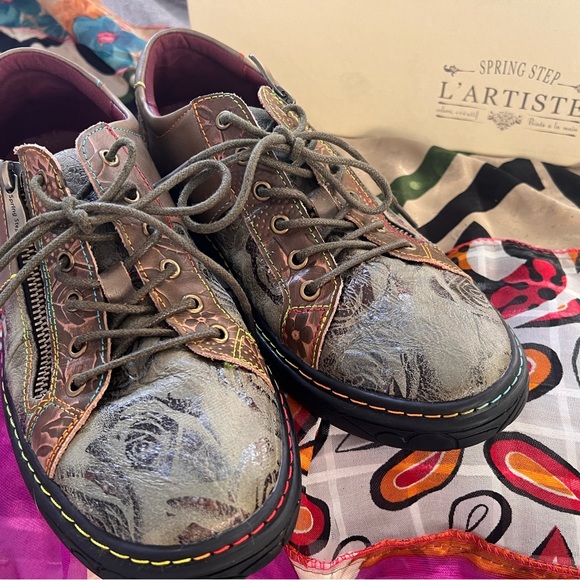 Spring Step Danli Bloom flats Olive 41 / 9.5 new - Picture 6 of 7